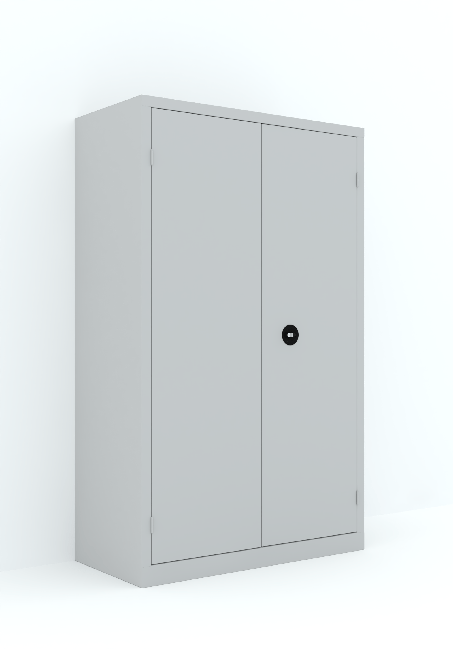 armoire haute portes battantes grande profondeur h198xl120xp60 gris en métal